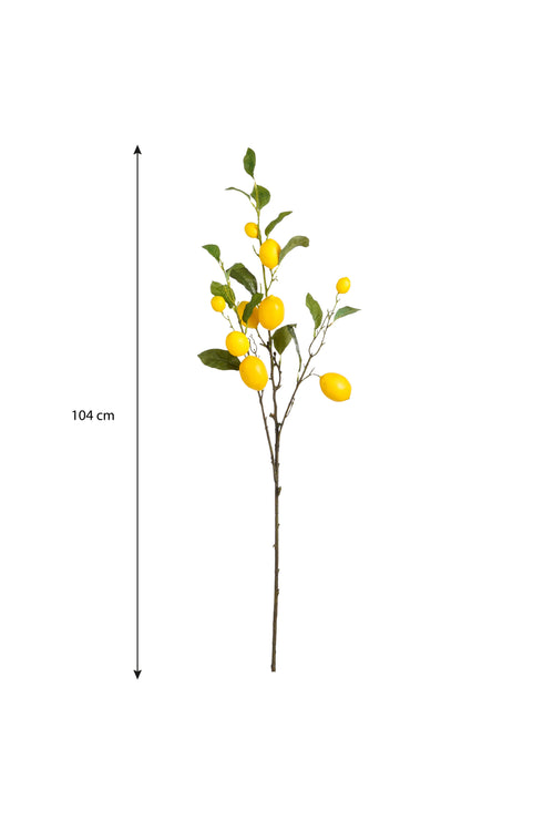 Mica Decorations Citroen Kunsttak - H104 cm - Geel