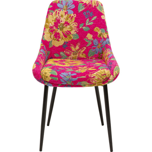 Kare Design Stoel East Side Flower Fever roze - vtwonen shop