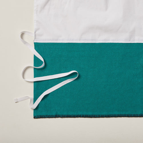 Madura Hoes voor boxspring Nino lagune en zwarte slinger 180x200 cm
