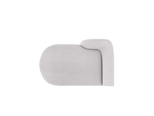 Micadoni linker meridiaan Miley 2-zits, boucle lichtgrijs - 156x90x70cm
