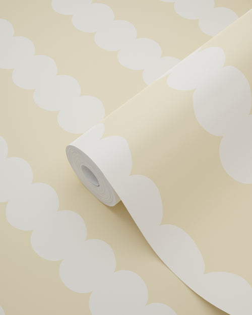 ESTAhome behang grafische print pastel geel - 0.53 x 10.05 m - 131746