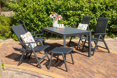 Gala dining fauteuil - carbon black - antraciet