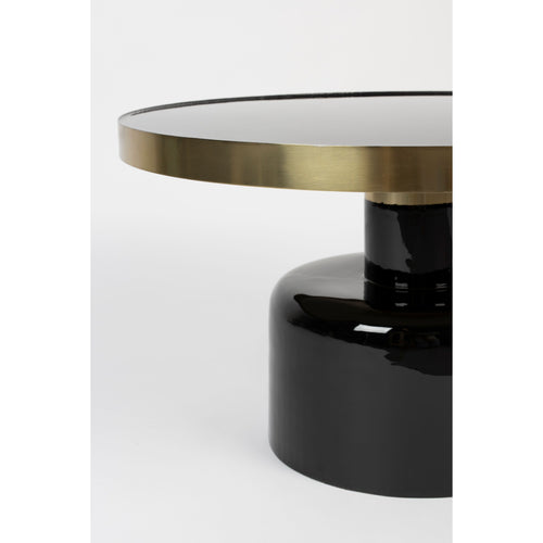 Zuiver Glam Salontafel Rond 60 cm Zwart/ Goud - vtwonen shop