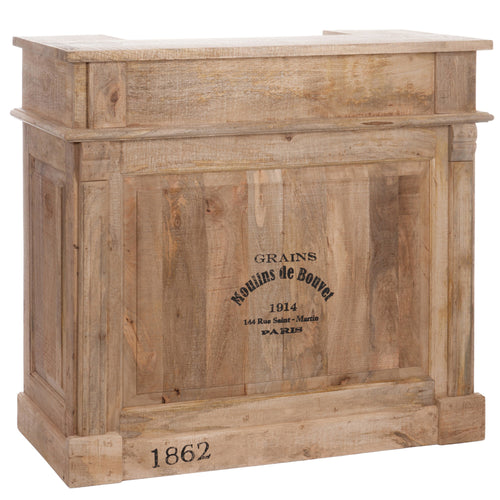 J-Line barkast 2 Lades Rechthoek - hout - naturel