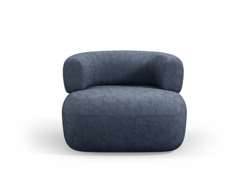 Micadoni - Fauteuil "Jenny" chenille, donkerblauw - 88x90x73cm
