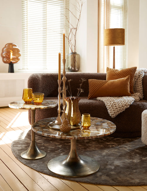 Light & Living kandelaar PALUNO - Ø10x60cm - geel - vtwonen shop