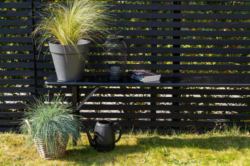 MaximaVida inklapbare bierbank Berlijn 120 x 25 cm zwart - FSC hout - vtwonen shop