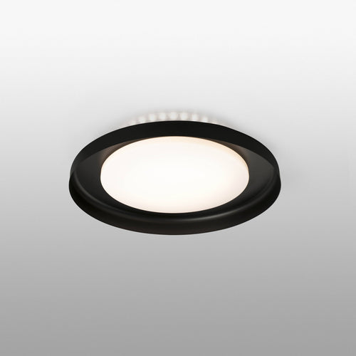Faro Dolme - LED Plafondlamp Zwart