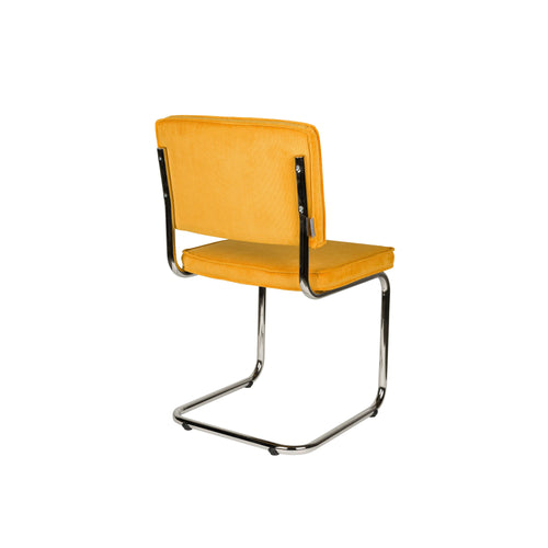 Zuiver Ridge Rib Eetkamerstoelen  Geel - Set van 2 - vtwonen shop