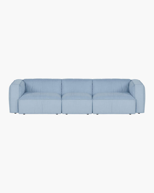 noo.ma Lobi 4-zits bank Baby Blue Corduroy, 318 cm