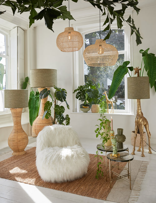 Light & Living stoel GUMACA - 90x77x72cm - wit