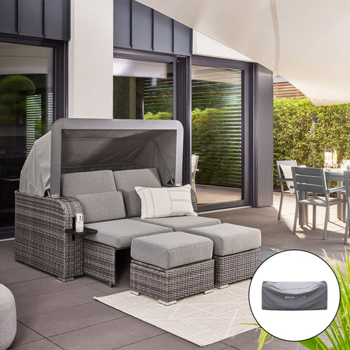 Home Deluxe Strandstoel HOLBY Met Regenhoes