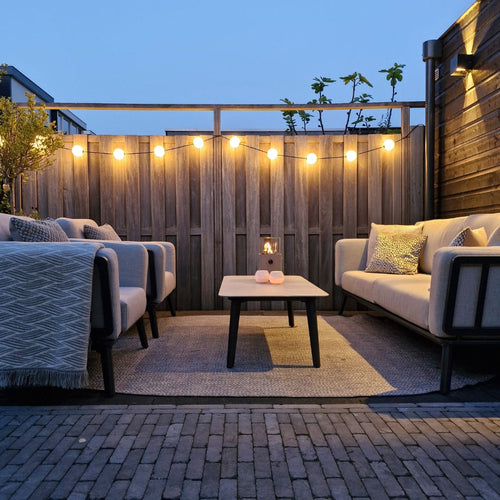 Garden Impressions loungeset Sentosa donker grijs 4-delig - vtwonen shop