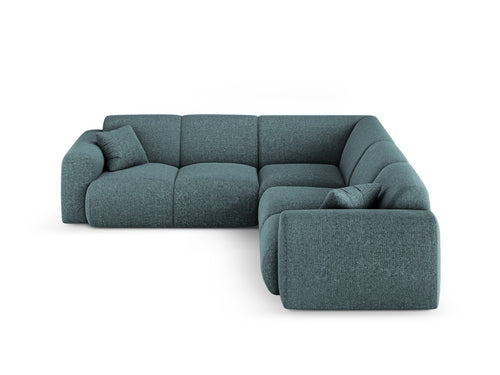 Cosmopolitan Design Symmetrische hoekbank Nolio 5-zits, chenille olie - 252x252x72cm