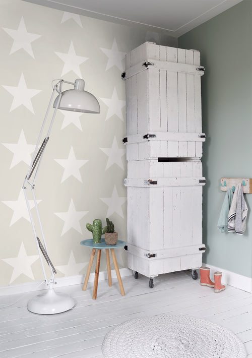 ESTAhome behang sterren beige - 53 cm x 10.05 m - 136465