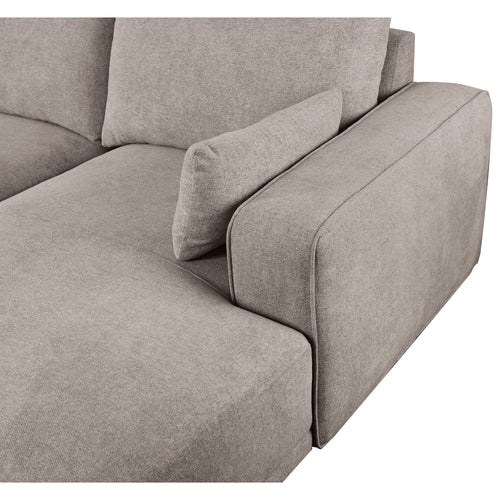 Furnhouse chaise longue bank rechts California - Beige - Stof - 105x305x85
