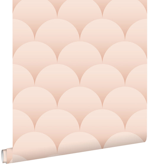 ESTAhome behang art deco motief zacht roze - 50 x 900 cm - 139465