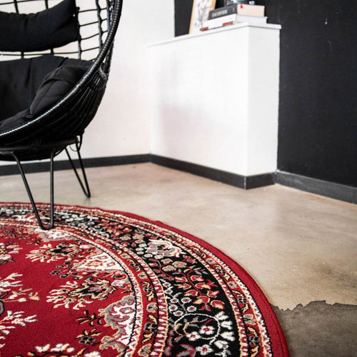 Interieur05 Rond Vintage vloerkleed Nain Perzisch Rood - 235 x 235 cm - vtwonen shop