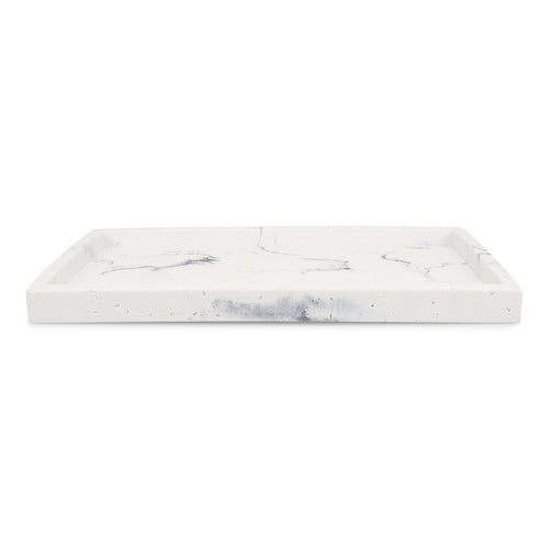 S|P Collection - Zeepschaal 27x15,5xH2cm marble white Suds