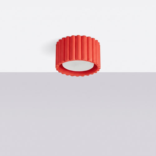 Sollux Lighting Plafondlamp AURA 1 rood Gx53 - 10x10x6cm
