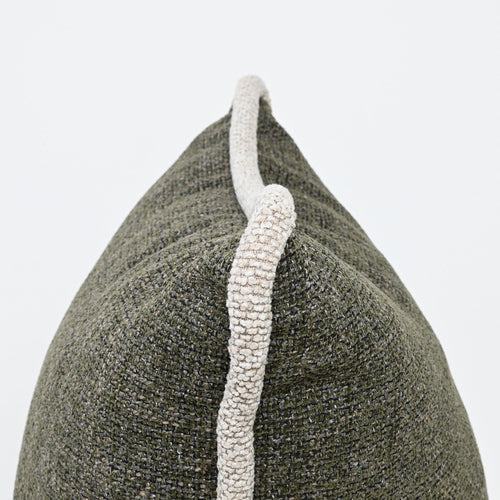 Darcy & Duke sierkussen Woven Moss - Mosgroen - 40x60cm