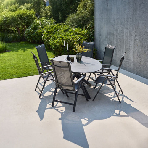 Hartman Tuinstoel Alice - Antraciet Aluminium - Verstelbaar - vtwonen shop