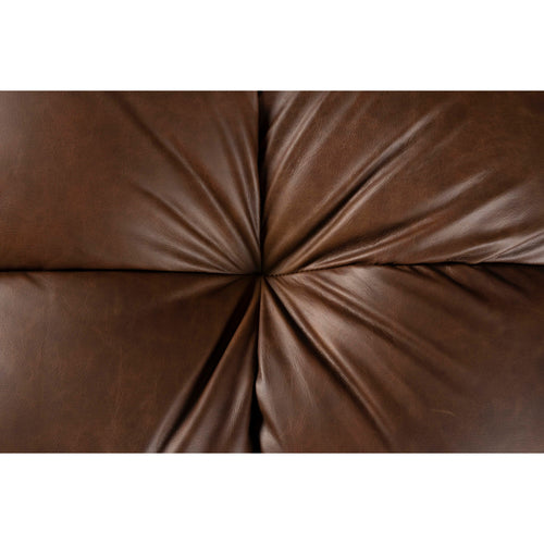 Dutchbone Hackman 4,5-zitsbank Leer Chocolade Bruin - vtwonen shop