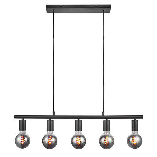 Nordlux Paco Hanglamp - 5-lichts E27 - Zwart