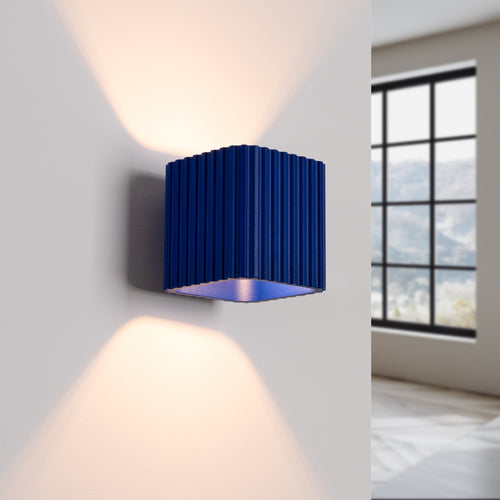 Sollux Lighting Wandlamp RIFF ultramarijn G9 - 10x12x10cm