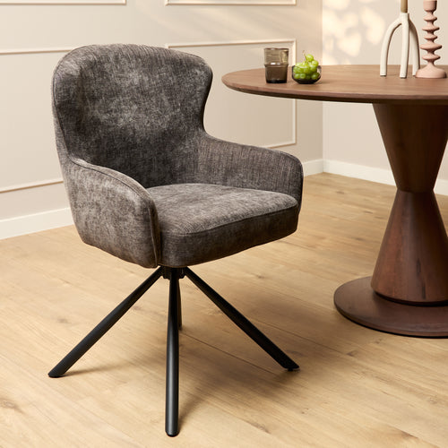 Starfurn  eetkamerstoel Hanna - bruin - 65x62x89cm