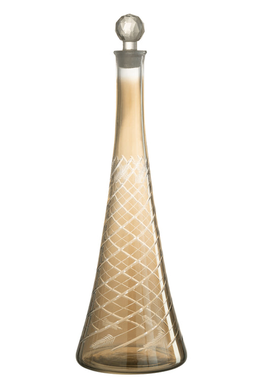 J-Line karaf Steel - glas - grijs - vtwonen shop