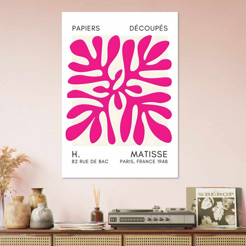 Artfulprints  Matisse - Deep ocean pink   poster 50x70 cm - vtwonen shop