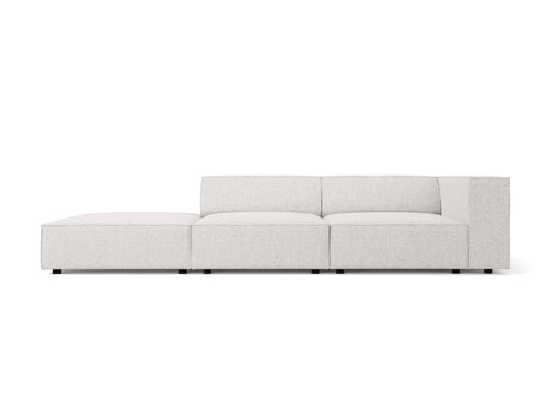 Cosmopolitan Design linker bank Arendal 4-zits, chenille, lichtgrijs - 102x262x70cm