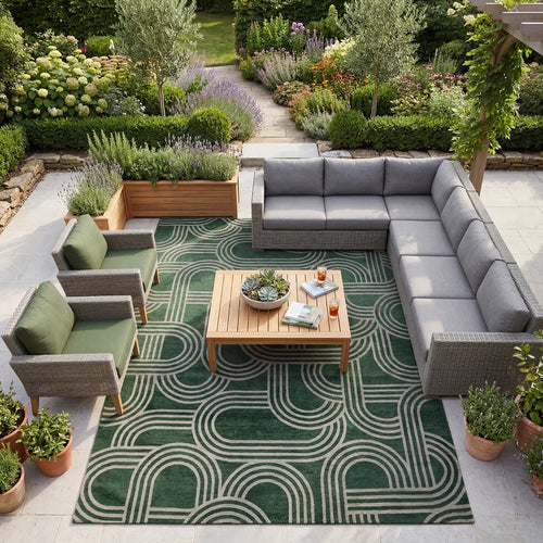 Lola&Moi vloerkleed Green Dream - groen - 200x280cm