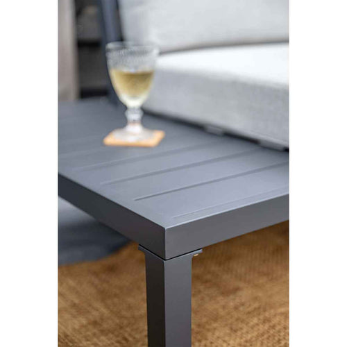 Prinos loungeset - 4-delig - carbon black - valley sand - vtwonen shop