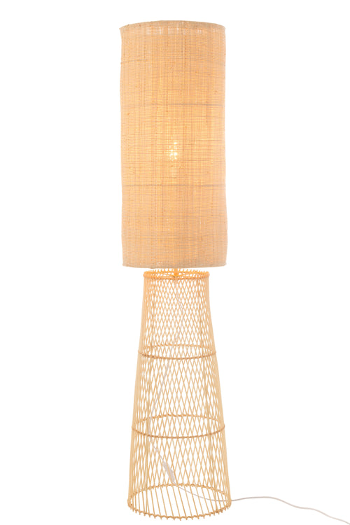J-Line lamp Room - linnen/bamboe - naturel
