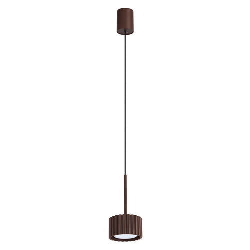 Sollux Lighting Hanglamp AURA 1 bruin Gx53 - 10x10x125cm
