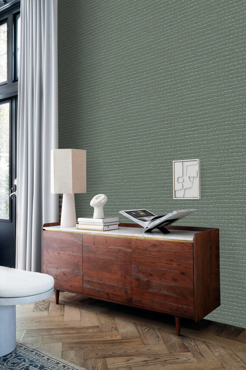 Origin Wallcoverings behang krokodillenhuid grijsblauw - 0,53 x 10,05 m - 347778 - vtwonen shop