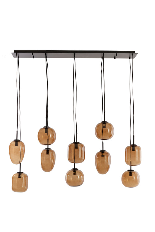 Light & Living hanglamp MEZZA - 120x18x23cm - bruin - vtwonen shop