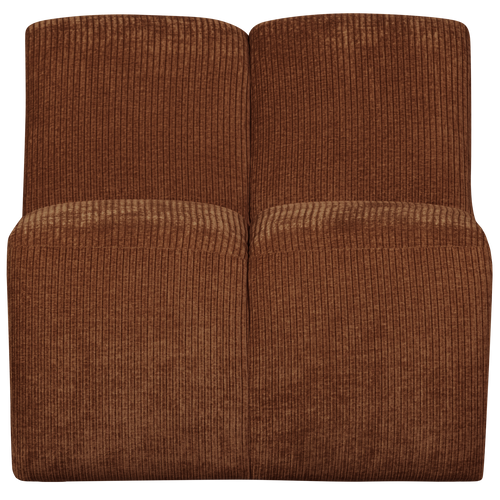 WOOOD 1-zits bank Mojo - Ribstof - Roest Bruin - 74x80x97 - vtwonen shop