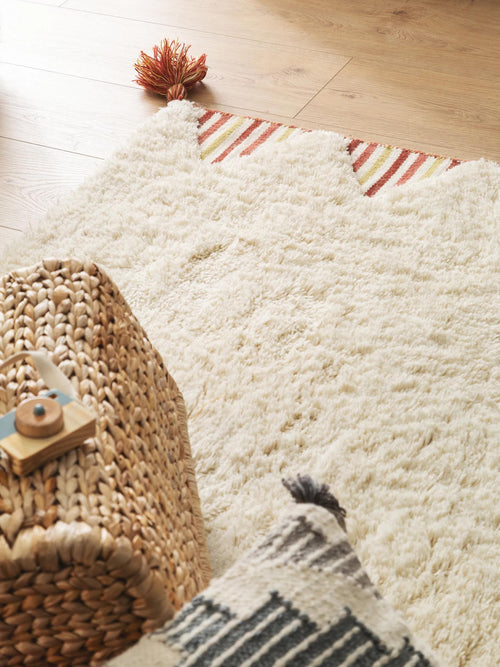 benuta wollen vloerkleed Floki - créme - 160x230 cm