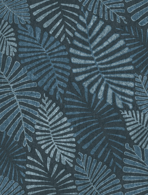 Sanders & Sanders behang bladeren vergrijsd blauw - 53 cm x 10 m - 640502 - vtwonen shop