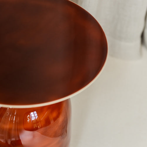 S|P Collection - Bijzettafel 50xH40cm metaal red clay Mio