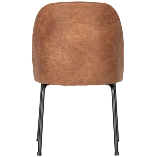 BePureHome eetkamerstoelen Vogue- Leer - Cognac - Set van 2 - vtwonen shop