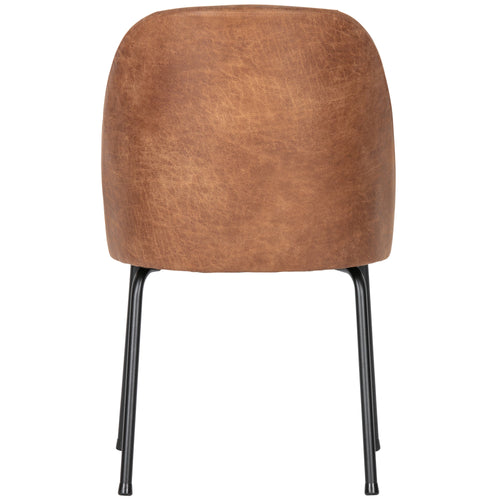 WOOOD eetkamerstoelen Vogue - Leer - Cognac - Set van 6