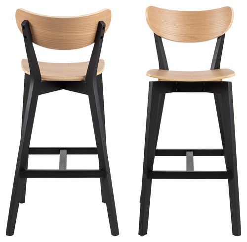 BRAM Barkruk Hamar - Set van 2 - Eiken