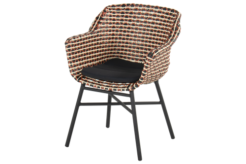 Hartman Tuinstoel Delphine - Rood Wicker - Zithoogte 43cm - vtwonen shop