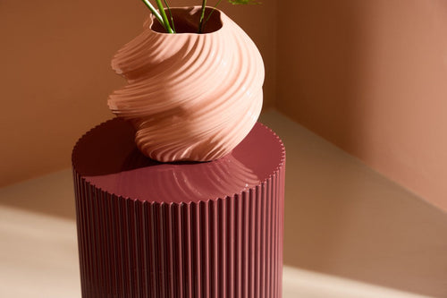 Rebellenclub Bijzettafel Graus - ¿31 cm - Bordeauxrood