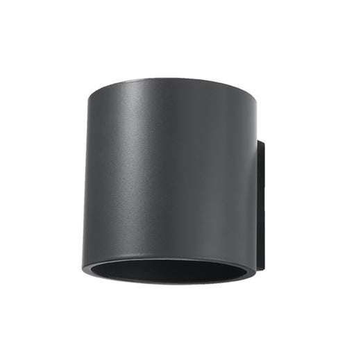 Sollux Lighting Wandlamp ORBIS 1 antraciet - 10x12x10cm