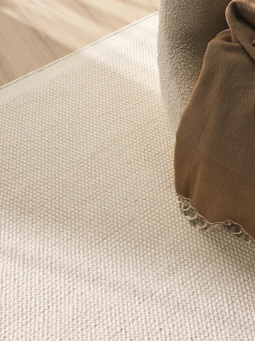 benuta wollen vloerkleed Rocco - wit - 170x240 cm